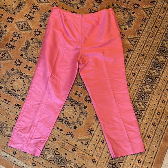 Vintage Saks Pink Silk Pants - Picture 3 of 4